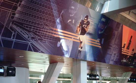 Catt Lyon Design + Wayfinding - Bears Cadillac Club at Soldier Field