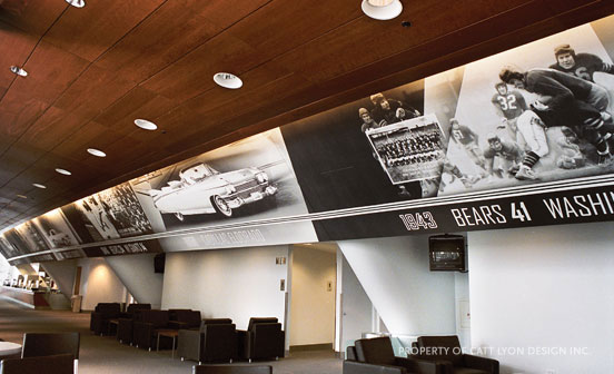 Catt Lyon Design + Wayfinding - Bears Cadillac Club at Soldier Field