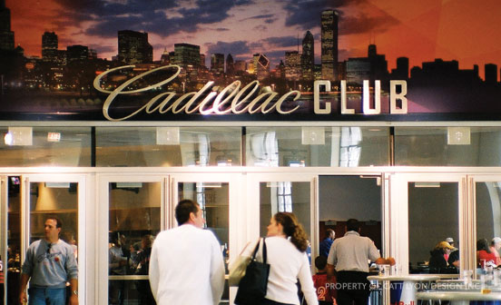 Catt Lyon Design + Wayfinding - Bears Cadillac Club at Soldier Field